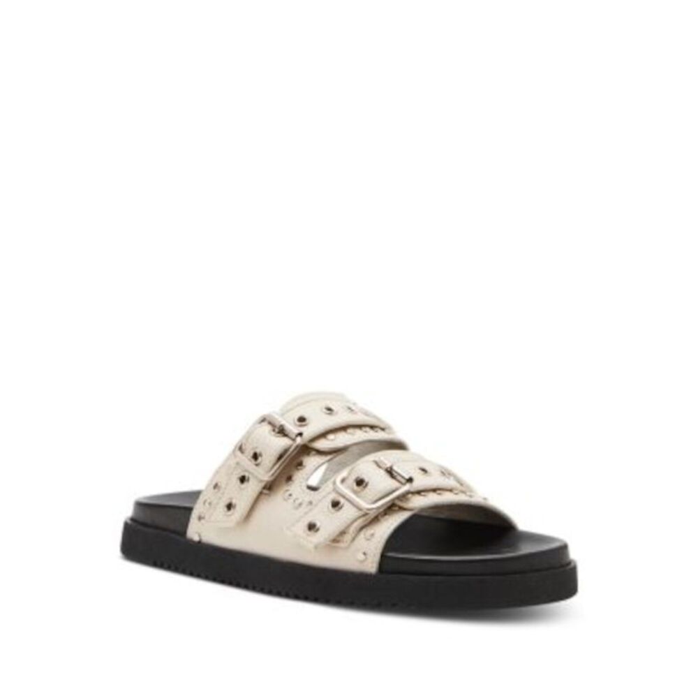 STEVE MADDEN Womens Ivory Grommets Melanie Open Platform Sandals Shoes 6 M - Picture 1 of 1